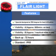 Load image into Gallery viewer, Solar Flair light for Airport ground Staff