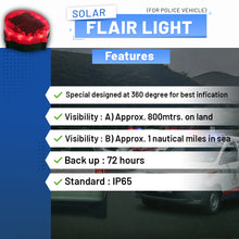 Load image into Gallery viewer, Solar Flair light for Police Vehicle