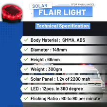 Load image into Gallery viewer, Solar Flair light for Ambulance