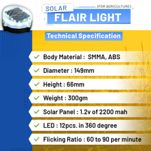 Load image into Gallery viewer, Solar Flair light for Agriculture