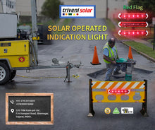Load image into Gallery viewer, Solar Red Flag Light for Road
