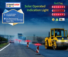 Load image into Gallery viewer, Solar Red Flag Light for Road