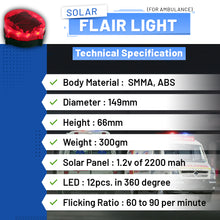Load image into Gallery viewer, Solar Flair light for Ambulance
